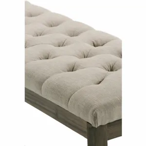 Waverly - Tufted Ottoman Bench - Natural