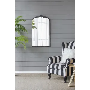 Classic Design Mirror With And Baroque Inspired Frame For Bathroom Or Entryway Console Lean Against 