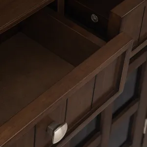 Acadian - Entryway Storage Cabinet - Natural Aged Brown