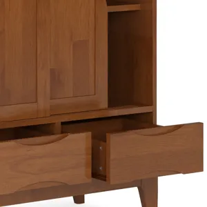Harper - Medium Storage Cabinet - Teak Brown