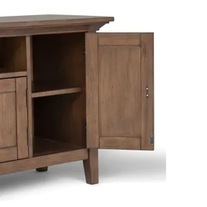 Redmond - 72\" TV Media Stand - Rustic Natural Aged Brown
