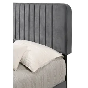 Lodi - G0408-KB-UP King Bed - Gray