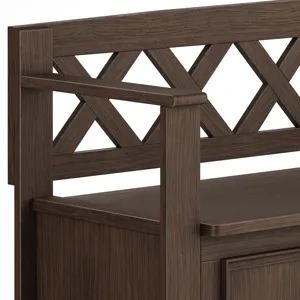 Amherst - Entryway Storage Bench - Farmhouse Brown
