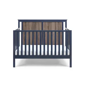 Connelly - 4-in-1 Convertible Crib - Midnight Blue/Vintage Walnut