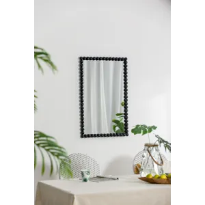 Rectangle Mirror, Wall Mirror For Living Room Bedroom Entryway - Black