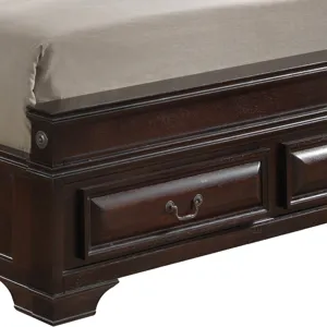 Lavita - G8875E-QB5 Queen Storage Bed - Cappuccino