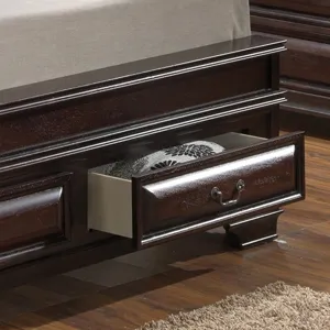 Lavita - G8875E-QB5 Queen Storage Bed - Cappuccino