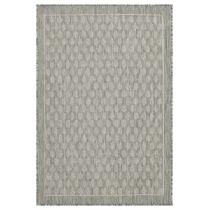 Sunshine - 2\'7\" X 7\'3\" Indoor / Outdoor Area Rug Polypropylene - Silver