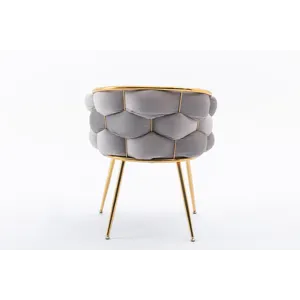 Luxury Modern Simple Leisure Velvet Single Sofa Chair Bedroom Lazy Person Household Dresser Stool Ma