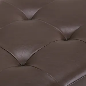 Cosmopolitan - Storage Ottoman - Chocolate Brown