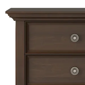Amherst - Bedside Table - Natural Aged Brown