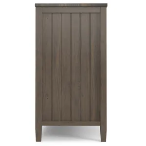 Lev - Wide Storage Cabinet - Smoky Brown