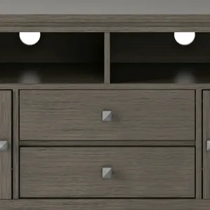 Cosmopolitan - 72\" Wide TV Media Stand - Farmhouse Grey