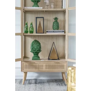 Tall Wooden Cabinet - Brown