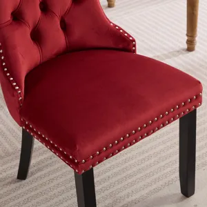 Classic Velvet Dining Chairs, High-End Tufted Solid Wood Contemporary Velvet Upholstered Dining Chai