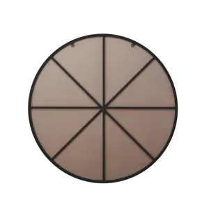 Wall Mirror Circular Mirror Metal Framed Mirror Round Vanity Mirror Dressing Mirror, For Bathroom, L