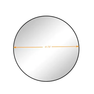 Wall Mirror Circular Mirror Metal Framed Mirror Round Vanity Mirror Dressing Mirror, For Bathroom, L