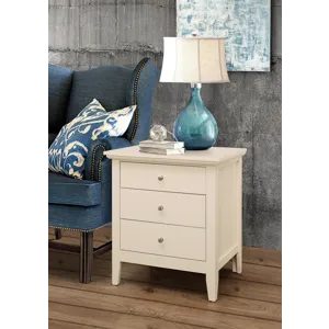 Hammond - 3 Drawer Nightstand - Beige