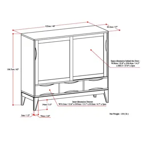 Harper - Medium Storage Cabinet - Walnut Brown