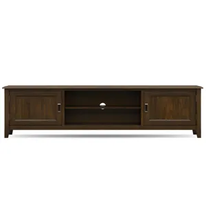 Burlington - 72\" Low TV Media Stand - Mahogany Brown