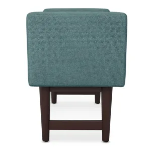 Scott - Small Ottoman Bench - Smoky Teal
