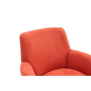 Teddy Swivel Barrel Chair, Swivel Accent Chairs Armchair For Living Room, Reading Chairs For Bedroom
