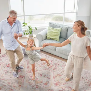 6\' x 9\' Area Rugs, Washable Rug, Low-Pile, Non-Slip, Non-Shedding, Foldable, Kid & Pet Friendly Ar