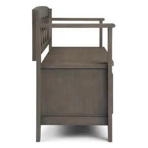 Amherst - Entryway Storage Bench - Farmhouse Grey