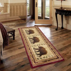 Nature\'s Nest - GC_CBL3007 Multi 2\' x 3\' Lodge Area Rug