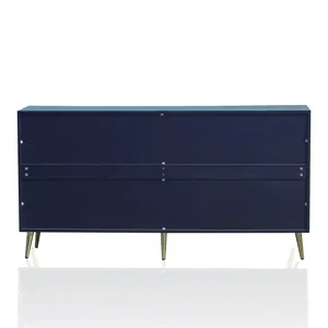 Modern Lacquered 4 Door Wooden Cabinet Sideboard Buffet Server Cabinet Storage Cabinet, For Living R