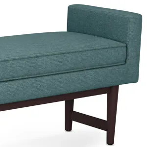 Scott - Ottoman Bench - Smoky Teal