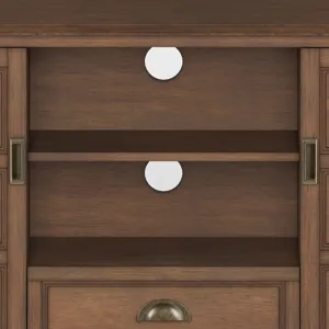 Burlington - Tall TV Media Stand - Rustic Natural Aged Brown