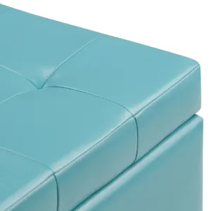 Cosmopolitan - Storage Ottoman - Soft Blue