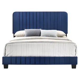 Lodi - G0409-FB-UP Full Bed - Navy Blue