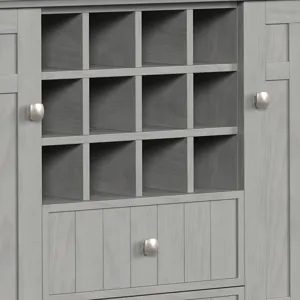 Bedford - Sideboard Buffet and Wine Rack - Fog Grey