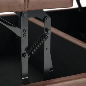 Harrison - Coffee Table Storage Ottoman - Distressed Umber Brown