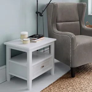 Warm Shaker - End Table - White