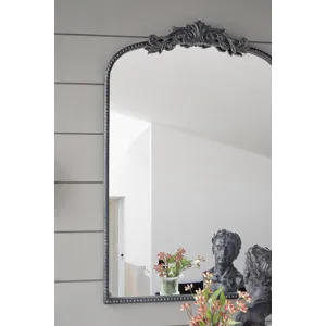 Classic Design Mirror With And Baroque Inspired Frame For Bathroom, Entryway Console Lean Against Wa
