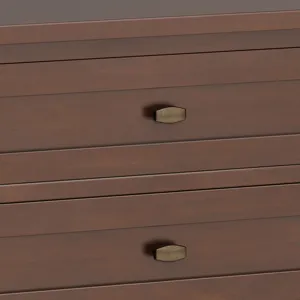 Warm Shaker - Bedside Table - Russet Brown