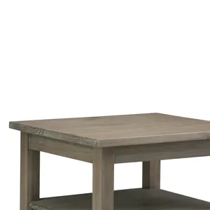 Warm Shaker - End Table - Distressed Grey