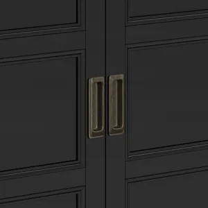 Burlington - Low Storage Cabinet - Black