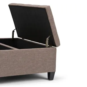 Harrison - Coffee Table Storage Ottoman - Fawn Brown