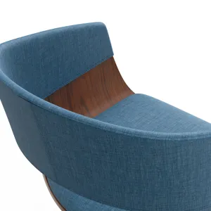 Lowell - Adjustable Swivel Bar Stool - Blue