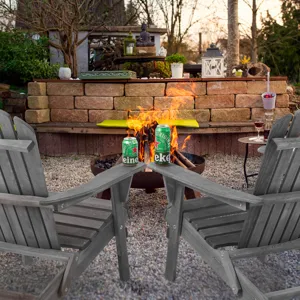 Wood Lounge Patio Chair For Garden Outdoor Wooden Folding Adirondack Chair (Set of 2) Solid Cedar Wo