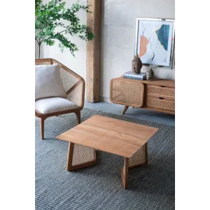 Teak Coffee Table - Natural Brown