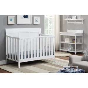 Shailee - 4-in-1 Convertible Crib - White