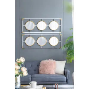 Frame With Mirror - Gold / White