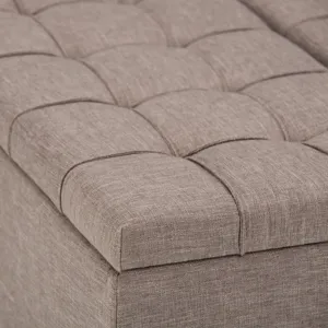 Harrison - Coffee Table Storage Ottoman - Fawn Brown