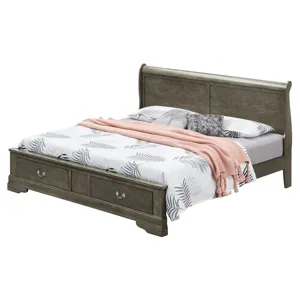 Louis Phillipe - G3105D-QSB2 Queen Storage Bed - Gray