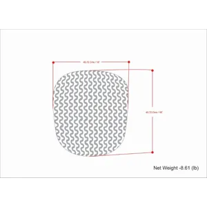 Wynne - Round Knitted Outdoor / Indoor Pouf - Orange